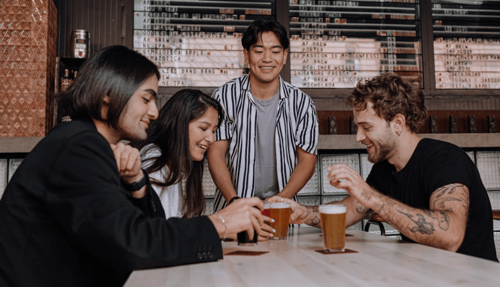 social group of young adults