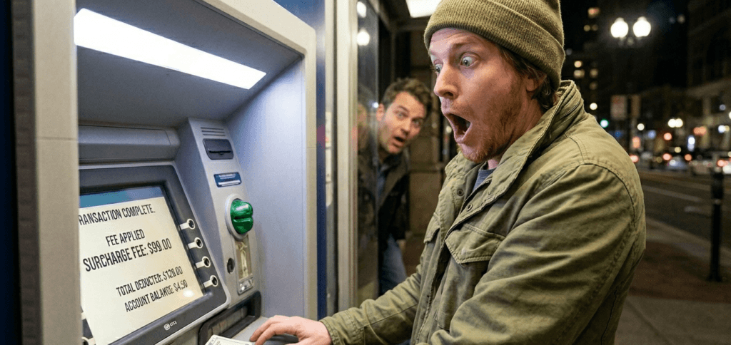 Man shocked at ATM fees