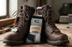Picture of new shoes and socks
